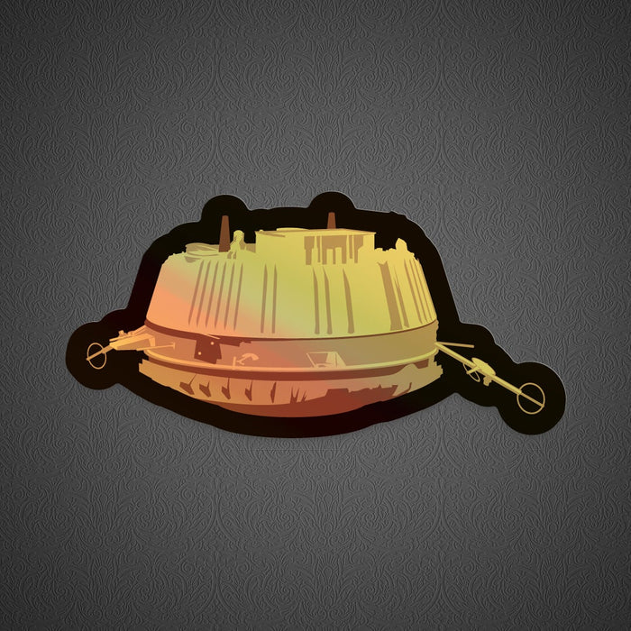 Chop Shop Studio First on Titan: Huygens Lander Holographic Style Sticker