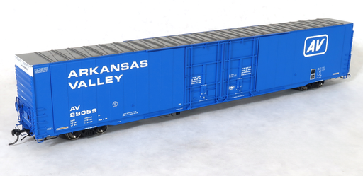 Home Shops HFB-001-002 HO Scale GSC 86' Double Plug Door Boxcar Arkansas Valley AV 29059