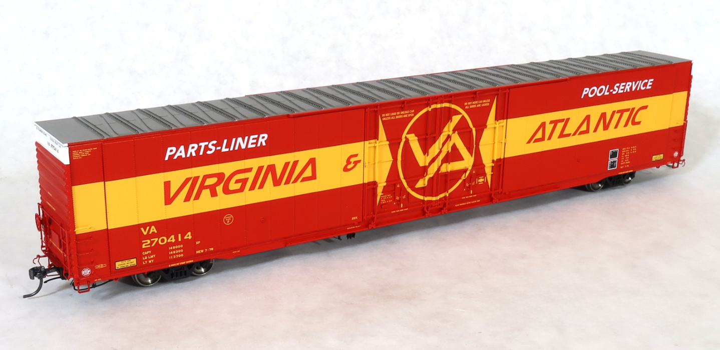 Home Shops HFB-007-002 HO Scale GSC 86' Double Plug Door Boxcar Virginia and Atlantic VA 270414