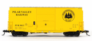 Home Shops HFB-022-001 HO Scale PS 40' Mini Hy Cube Boxcar Pilar Valley Railway PVR 9013