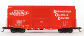 Home Shops HFB-024-002 HO Scale PS 40' Mini Hy Cube Boxcar Springfield Omaha & Denver SO&D 55231