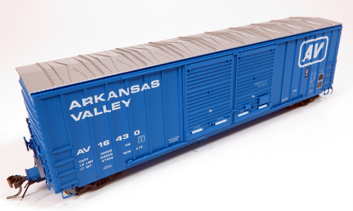 Home Shops HFB-028-001 HO Scale PC&F 5258 50' Double Door Boxcar Arkansas Valley AV 16303