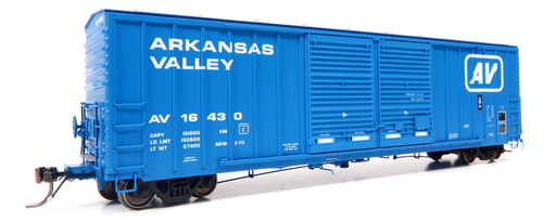 Home Shops HFB-028-001 HO Scale PC&F 5258 50' Double Door Boxcar Arkansas Valley AV 16303