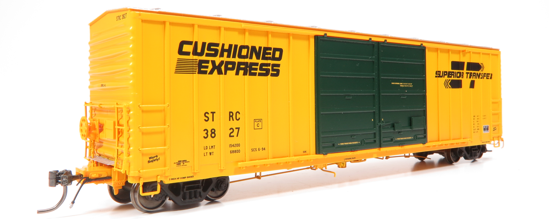Home Shops HFB-031-002 HO Scale PC&F 5258 50' Double Door Boxcar Superior Transfer STRC 3827