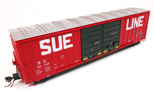 Home Shops HFB-032-003 HO Scale PC&F 5258 50' Double Door Boxcar Sue Line SL 23124