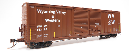 Home Shops HFB-035-003 HO Scale PC&F 5258 50' Double Door Boxcar Wyoming Valley and Western WVW 56360