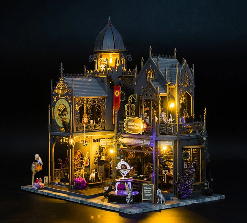 Hongda L2401 Huoluo Magic Castle Large Wooden DIY Dollhouse