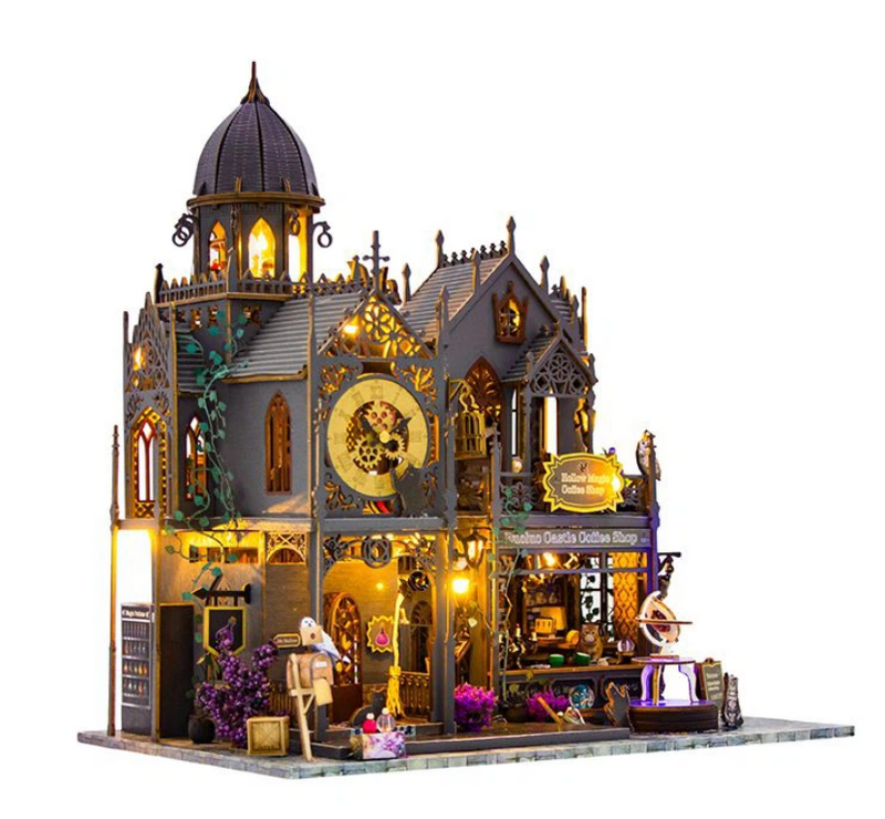 Hongda L2401 Huoluo Magic Castle Large Wooden DIY Dollhouse