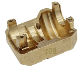 Hot Racing HRATRXF12CH01 Heavy 70g Brass Differential Cover for Traxxas TRX-4
