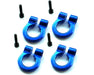 Hot Racing HRAACC80806 Blue 1/10 Tow Shackles D-Ring