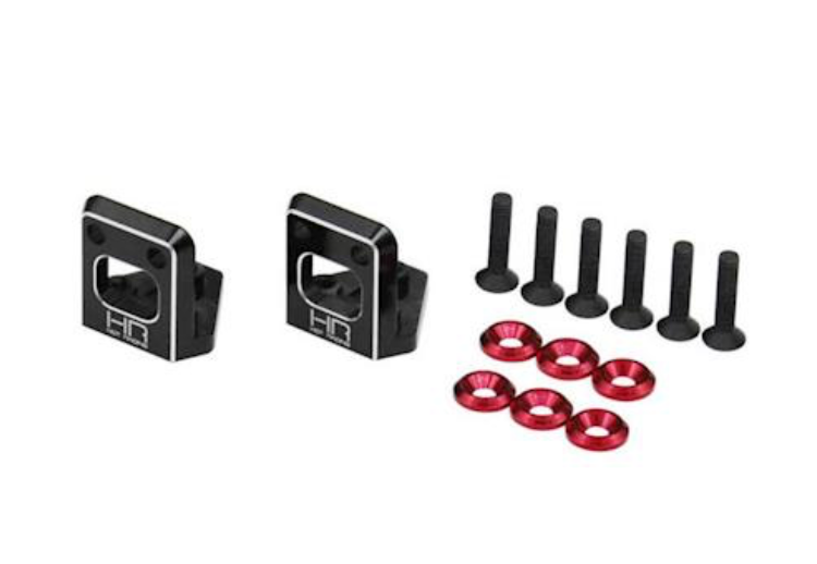 Hot Racing HRAAOR40LM01 Black Aluminum Lower Diffuser Wing Mounts for 6S Limitless