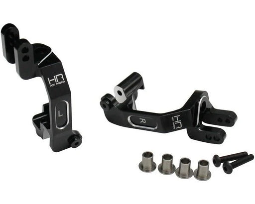 Hot Racing HRAATF1901 Black Aluminum Front C-Hubs for 1/10 Arrma 4x4 3S Vehicles (1 Pair)