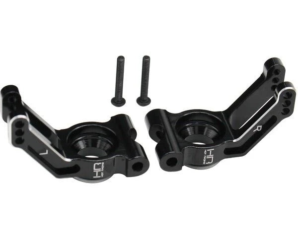 Hot Racing HRAATF2201 Black Aluminum Rear Hubs for 1/10 Arrma 4x4 3S Vehicles (1 Pair)