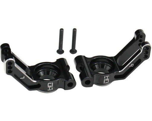 Hot Racing HRAATF2201 Black Aluminum Rear Hubs for 1/10 Arrma 4x4 3S Vehicles (1 Pair)