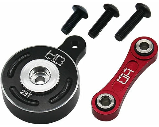 Hot Racing HRAATF48SH23 Fixed Link 23T Steering Servo Saver for 1/10 Arrma 4x4 3S/4S Vehicles