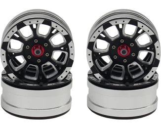 Hot Racing HRABLW19SLC01 1.9 Billet Aluminum Wheels 4 Pack