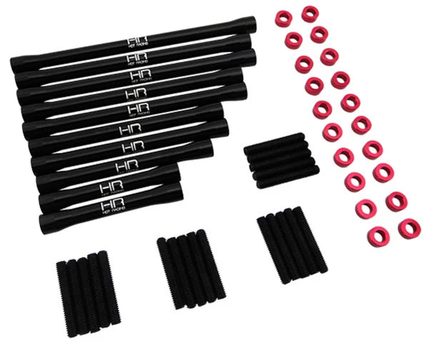 Hot Racing HRASCXT313PL01 Aluminum Pro-Link Set for Axial Scx10 II with 12.3in (313mm) Wheelbase