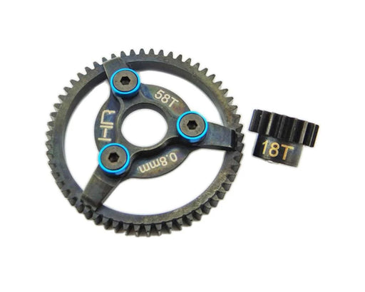 Hot Racing HRASTE258 Steel Pinion and Spur Gear Kit 18/58 Tooth 32 Pitch (0.8Mod)