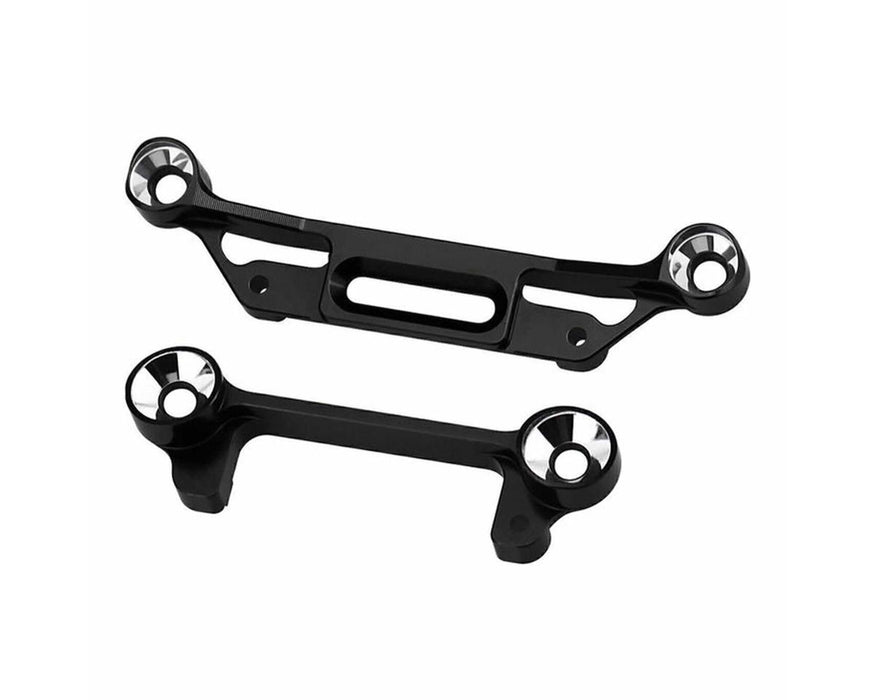 Hot Racing HRASXTY03WL01 Axial SCX30 Wrangler Aluminum LED Light Bucket/Chassis Braces Set