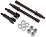Hot Racing HRASXTY39AW02 Axial SCX30 +2mm Wide CNC-Machined Hardened Spring Steel Axles Set