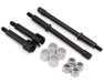 Hot Racing HRASXTY39AW04 Axial SCX30 +4mm Wide CNC-Machined Hardened Spring Steel Axles Set