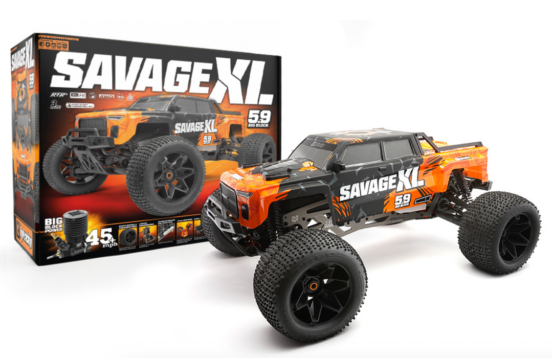 HPI 160102 1/8 4x4 Savage XL 5.9 GTXL-6 Nitro Powered Monster Truck RTR