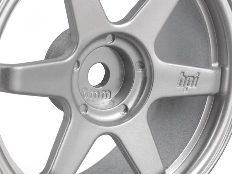 HPI 160751 TE37 Wheel 26mm Matte Chrome (0mm Offset)