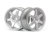 HPI 160751 TE37 Wheel 26mm Matte Chrome (0mm Offset)