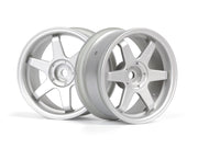 HPI 160752 TE37 Wheel 26mm Matte Chrome (3mm Offset)