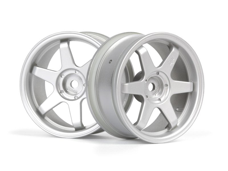 HPI 160752 TE37 Wheel 26mm Matte Chrome (3mm Offset)