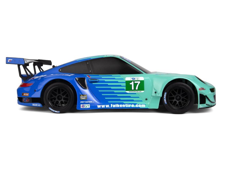 HPI 160782 Porsche 911 GT3 RSR Falken Painted Body (206mm/210mm)