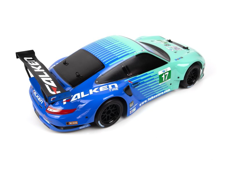 HPI 160782 Porsche 911 GT3 RSR Falken Painted Body (206mm/210mm)