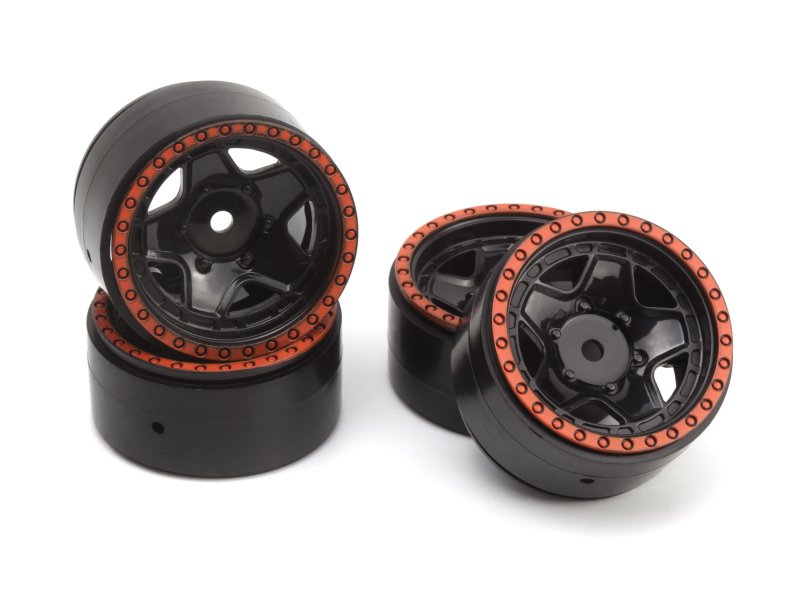 HPI 160867 CL-5 Beadlock Wheel 1.2in (Red/4 Pack)