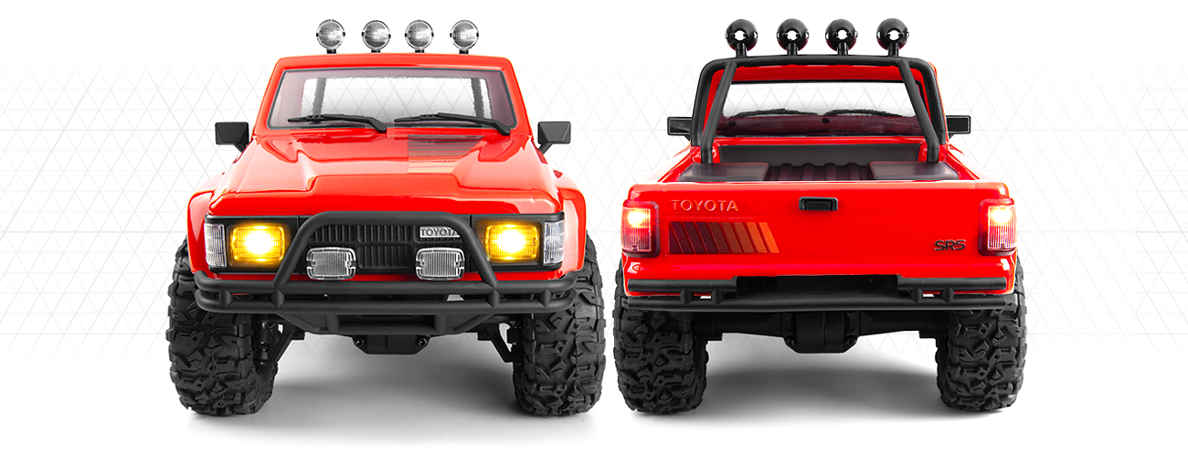 HPI 160969 Venture18 Flux 1985 Toyota Hilux SR5 - Red (Trail Version)