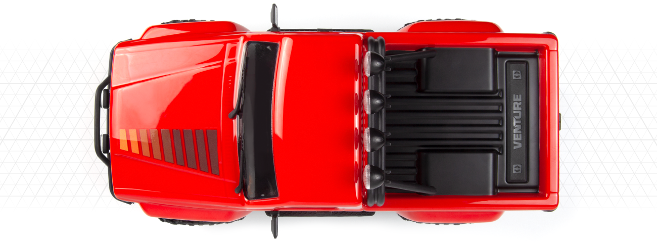 HPI 160969 Venture18 Flux 1985 Toyota Hilux SR5 - Red (Trail Version)