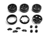 HPI 161114 Black CC-6 Beadlock Wheel 1.3in 4 Pack