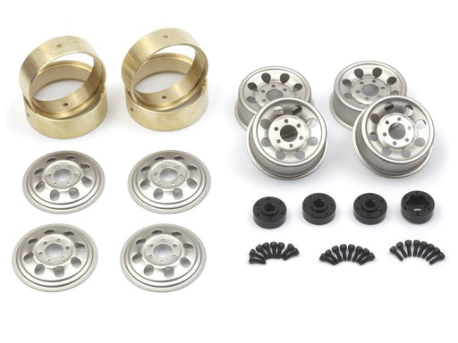 HPI 161163 Silver CS-8 Steel Beadlock Wheel 1.2in 4 Pack for Venture18
