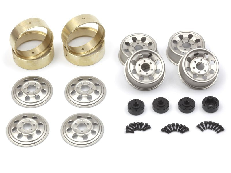 HPI 161163 Silver CS-8 Steel Beadlock Wheel 1.2in 4 Pack for Venture18