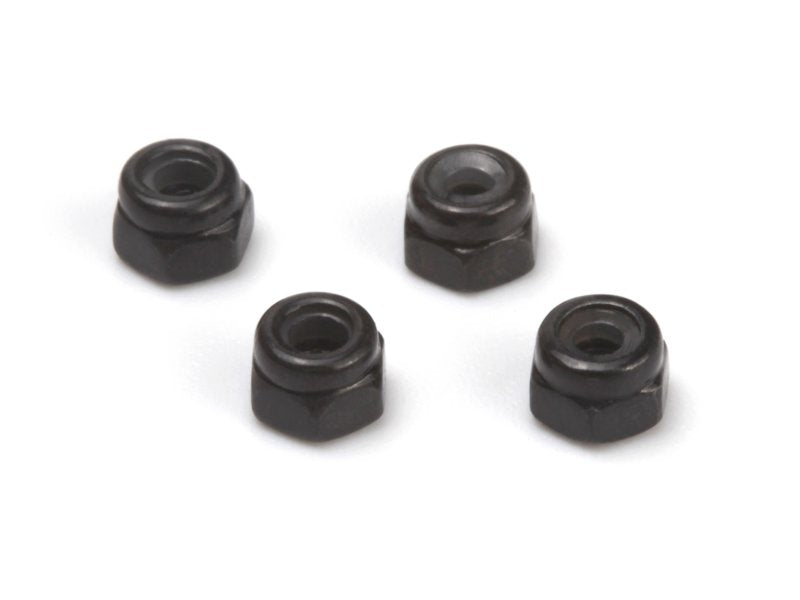 HPI 161187 Lock Nut M2 (Black/4 Pack)
