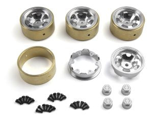 HPI 161246 Sliver CL-6 Aluminum Wheel 1.2in 4 Pack