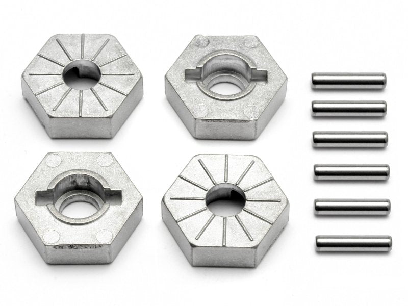 HPI 86804 Silver Hex Wheel Hub 17mm for Savage X 4 Pack