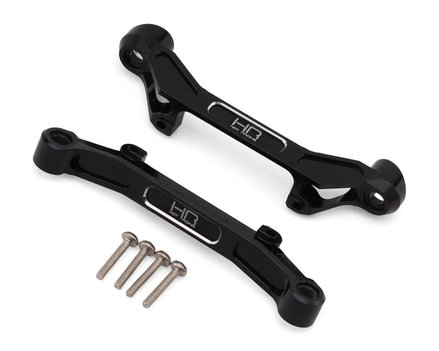 Hot Racing HRASXTY03BL01 Axial SCX30 Bronco Aluminum LED Light Bucket/Chassis Braces Set