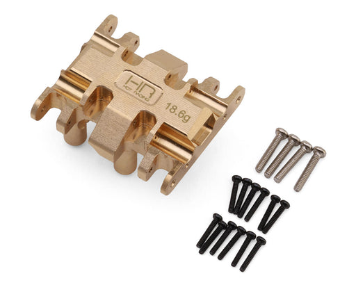 Hot Racing HRASXTY38LH Gold Axial SCX30 18.6g Brass Skid Plate