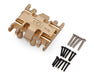 Hot Racing HRASXTY38LH Gold Axial SCX30 18.6g Brass Skid Plate