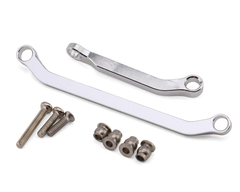 Hot Racing HRASXTY4908 Silver Axial SCX30 Aluminum Steering Links Set