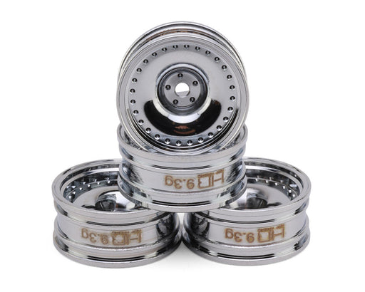 Hot Racing HRASXTY919H08 Chrome Axial SCX30 0.7" 9.3g ea Brass Crawler Wheels (4 Pack)