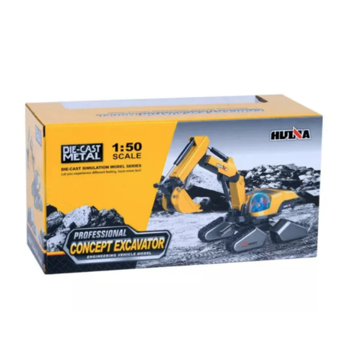 HuiNa 1703 1/50 Diecast Concept Crawler Excavator Construction Toy