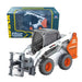 HuiNa 1708 1/50 Diecast Skid Loader with Tree Hugger Construction Toy