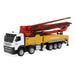 HuiNa 1709 1/50 Diecast Yellow Cement Pumper Truck Construction Toy