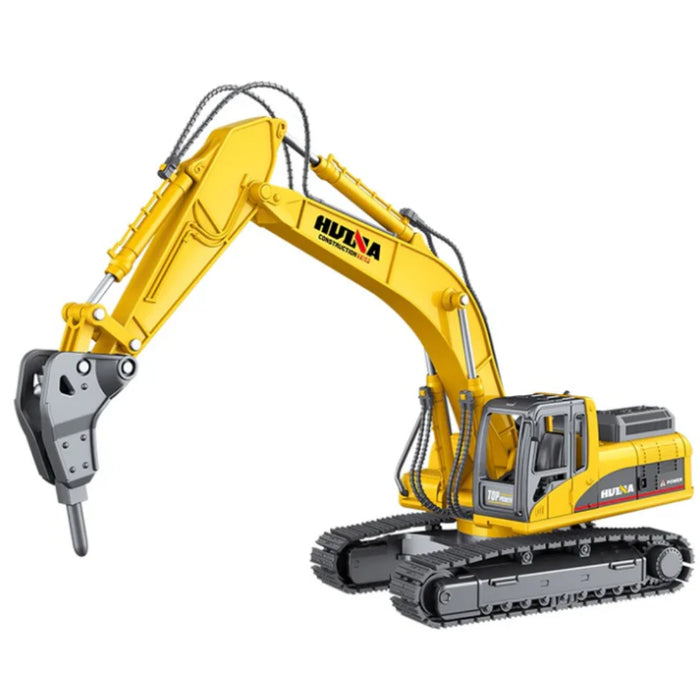 HuiNa 1711 1/50 Diecast Excavator with Drill Construction Toy